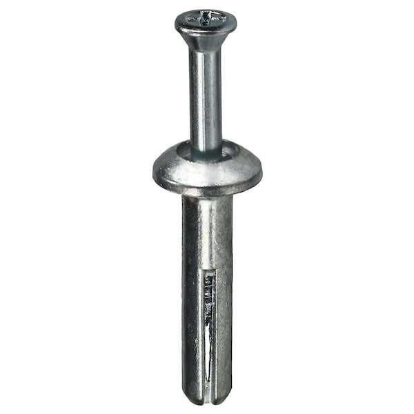 Dottie Nail Drive Anchor, 1/4" Dia., 3/4" L, Alloy Steel Zinc Plated, 100 PK ZA75 - main